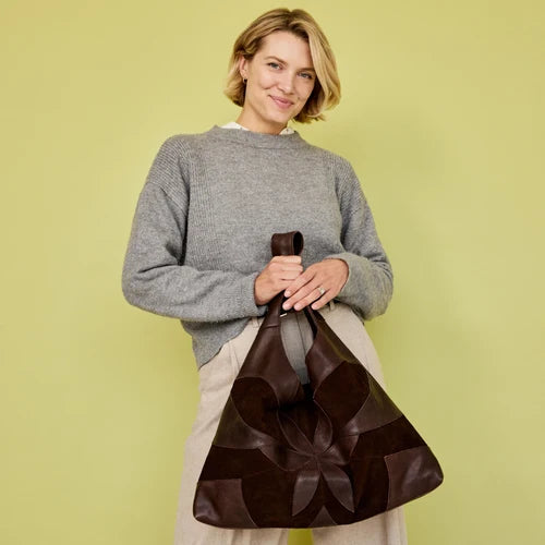 Linney Suede Leather Shoulder Bag