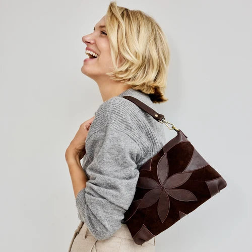 Stella Suede Leather Crossbody Bag