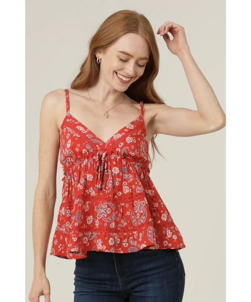 Spangled Lace Trim Top