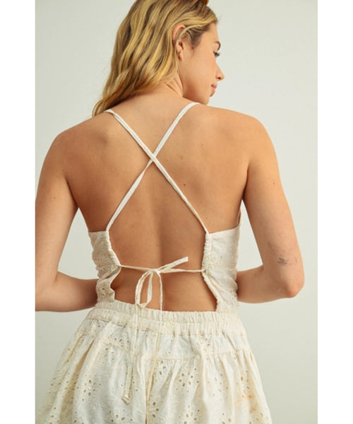 Neon Moon Eyelet Romper
