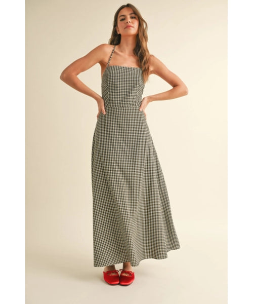 In the Grove Strappy Back Maxi Dress - Black/Wht