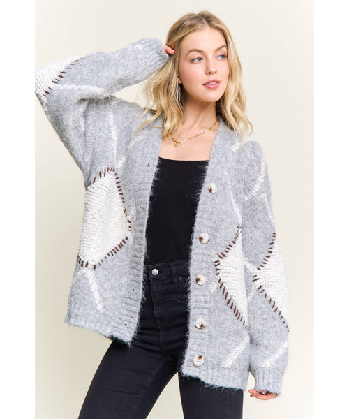 Rube Diamond Knit Cardigan