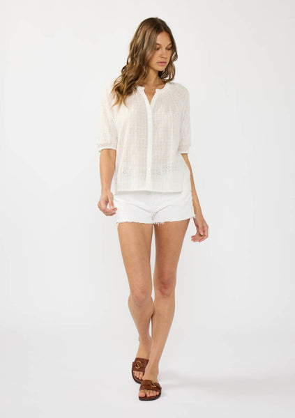 Calliope Puff Sleeve Button Down Blouse