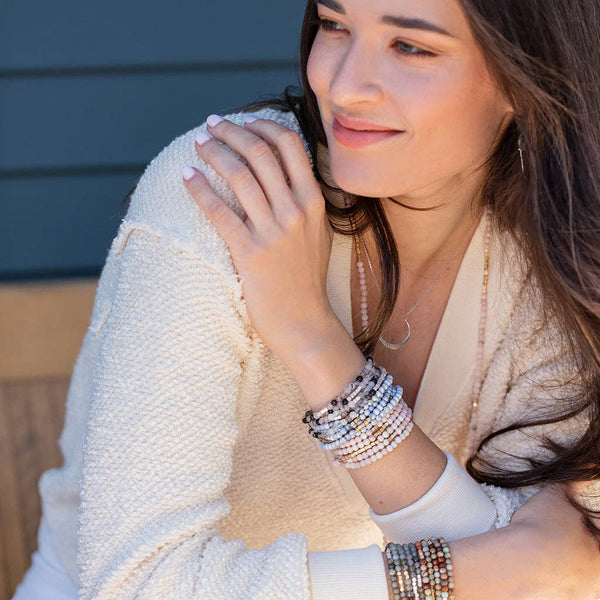 Stone Wrap Bracelet/Necklace: Pink Opal - Stone of Renewal