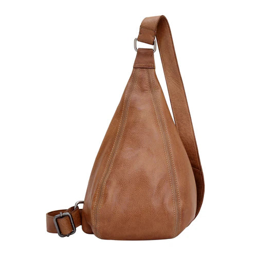 Hippy Sling Crossbody - Small Cognac