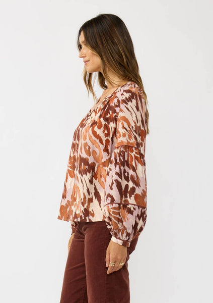 Aria Print Blouse