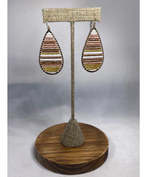 Stagecoach Teardrop Dangle Earrings