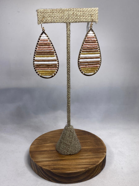Stagecoach Teardrop Dangle Earrings