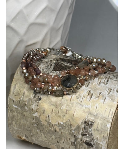 Burleigh Beaded Stone Bracelet