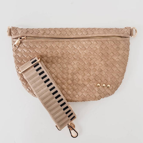 Westlyn Woven Bum Bag: Taupe