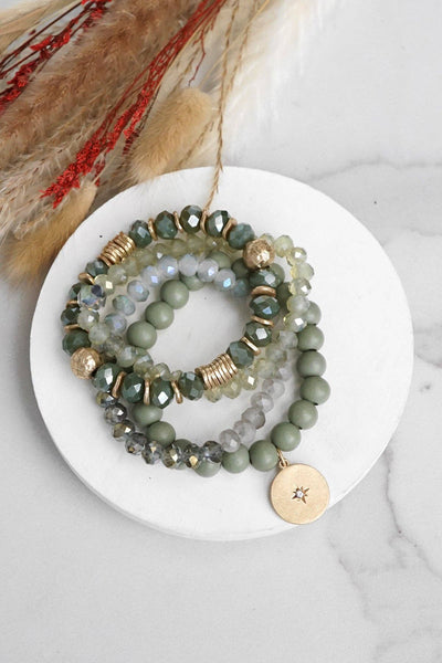 Venizia Beaded Bracelet Stack