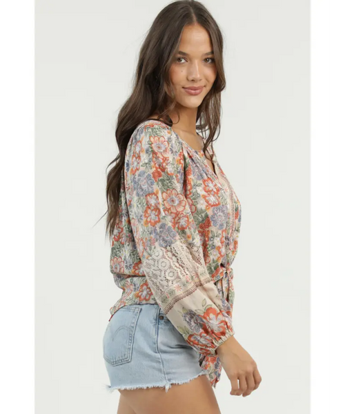 Iris Tie Front Blouse