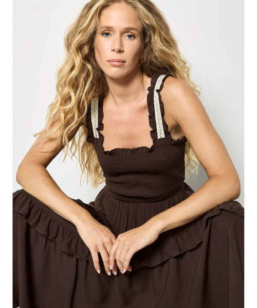 Nova Crochet Strap Maxi Dress