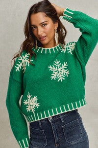 Snow Day Snowflake Christmas Sweater