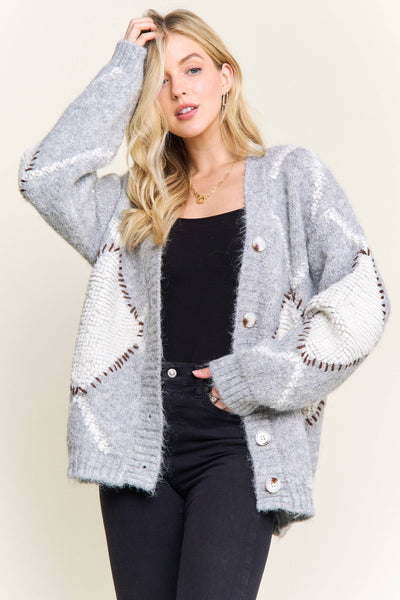 Rube Diamond Knit Cardigan