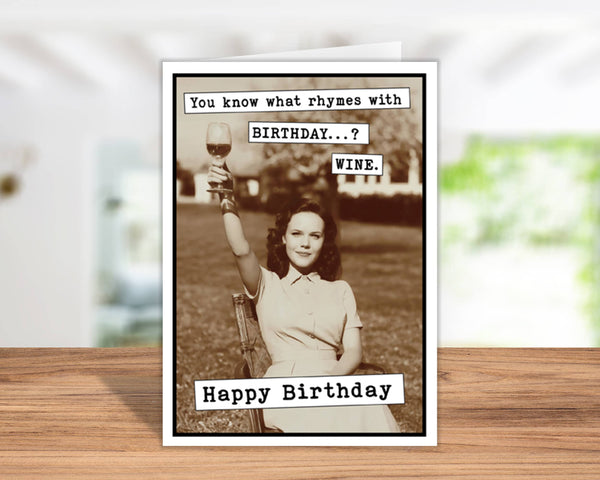 Greeting Card - Funny Birthday