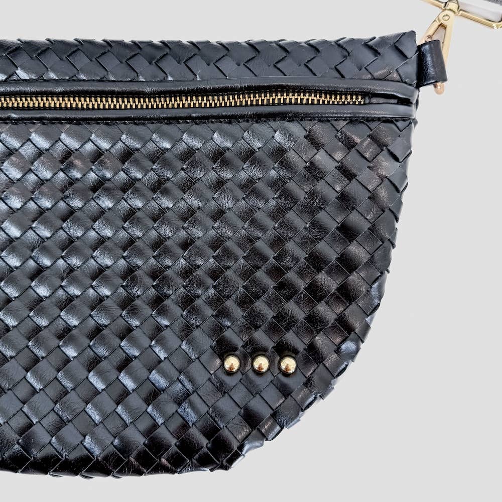 Westlyn Woven Bum Bag - Black