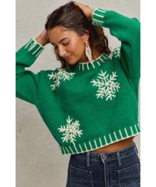 Snow Day Snowflake Christmas Sweater