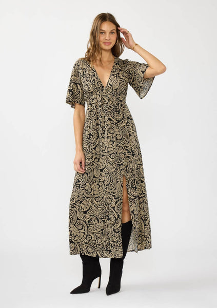 Maisie Flutter Sleeve Maxi Dress