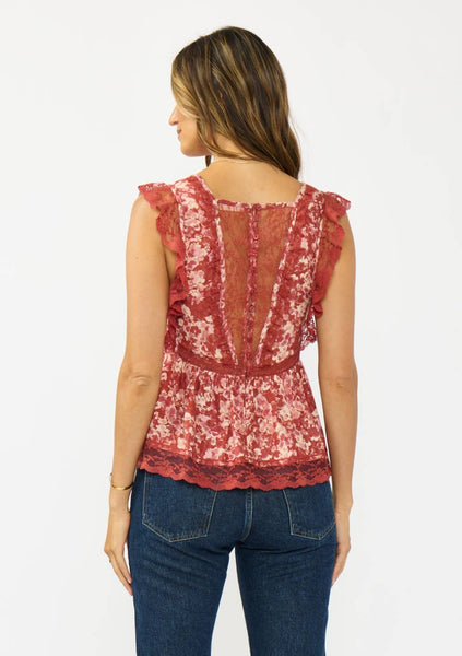 Stella Button Back Lace Top