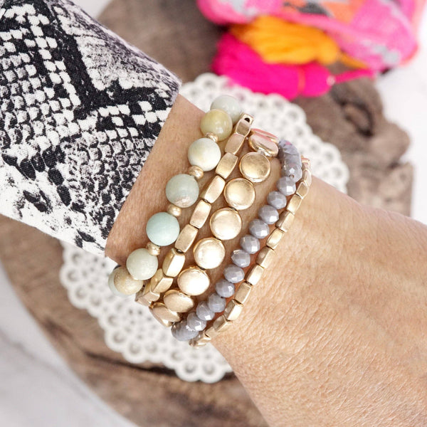 Prague Beaded Bracelet Stack