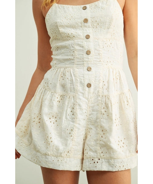 Neon Moon Eyelet Romper