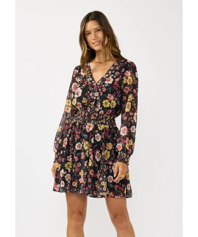 Char Smocked Waist Mini Dress