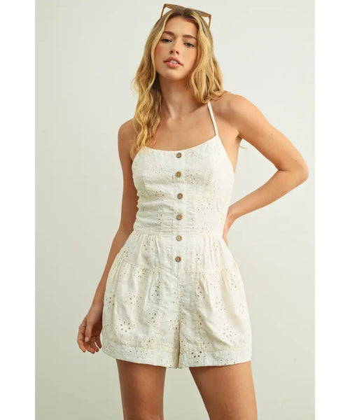 Neon Moon Eyelet Romper