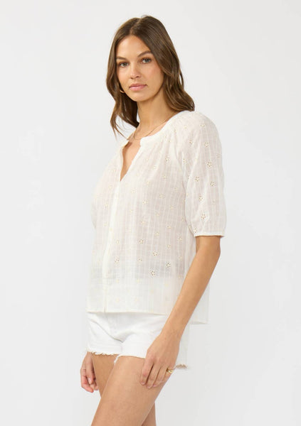 Calliope Puff Sleeve Button Down Blouse