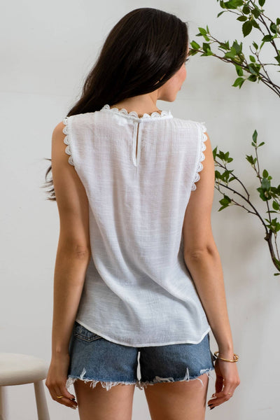 Savannah Lace Edge Top