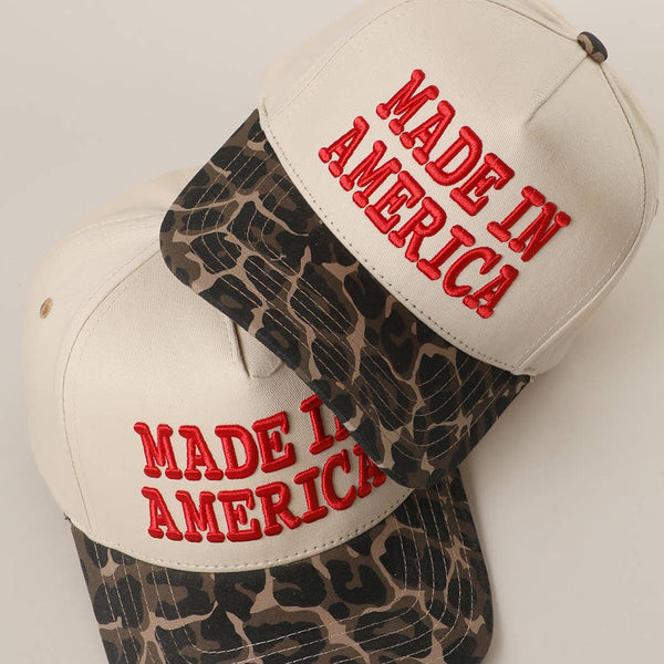 MADE IN AMERICA 3D Embroidered Trucker Hat