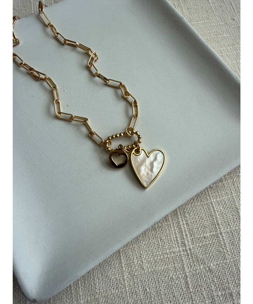Steal My Heart Necklace - MOP