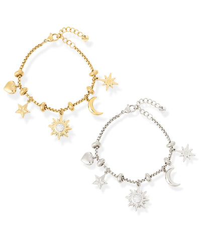 Starburst Charm Bracelet - Gold