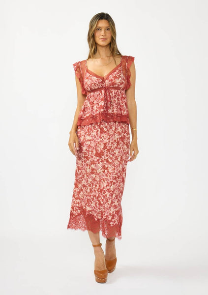 Stella Button Back Lace Top