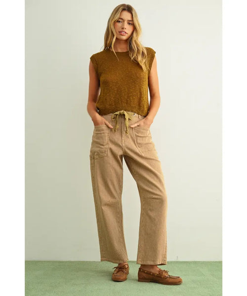Arlo Striped Barrel Jeans