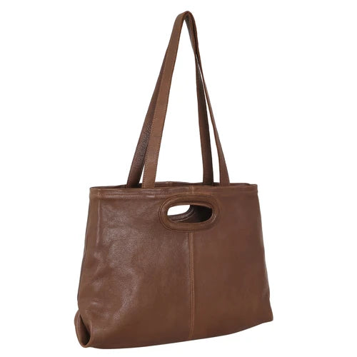 Orion Milled Leather Tote Bag