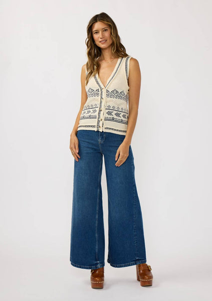 Kyla Button Front Sweater Vest
