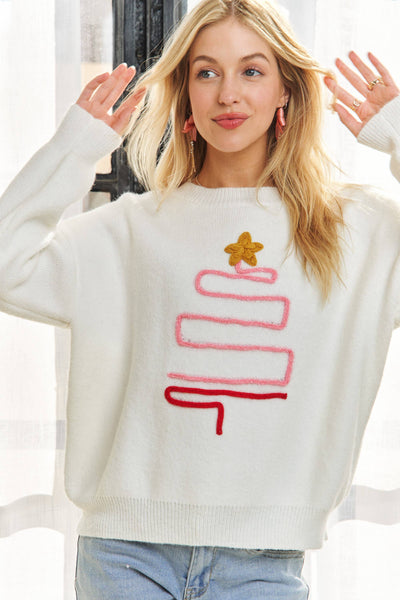 Modern Christmas Tree Sweater
