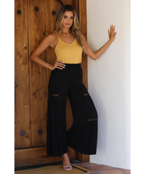 Arlo Wide Leg Macrame Pant