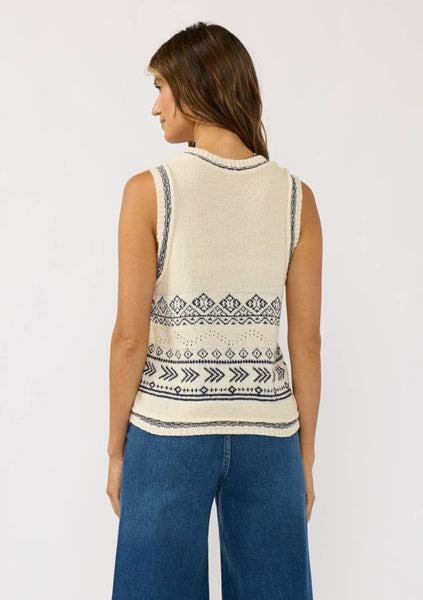 Kyla Button Front Sweater Vest