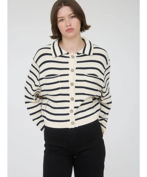 Take a Walk Striped Cardigan