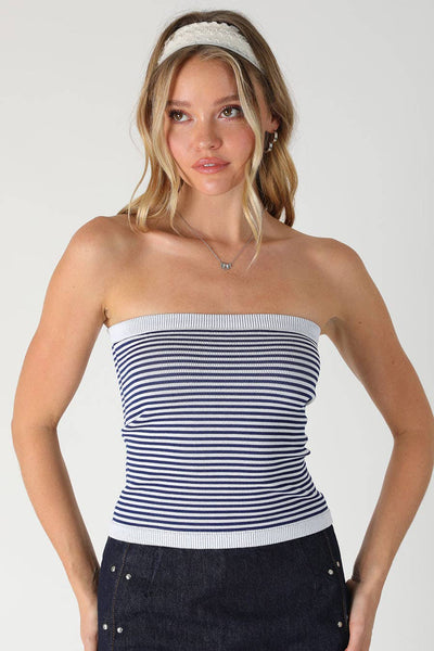 Striped Tube Top - Multiple Colors