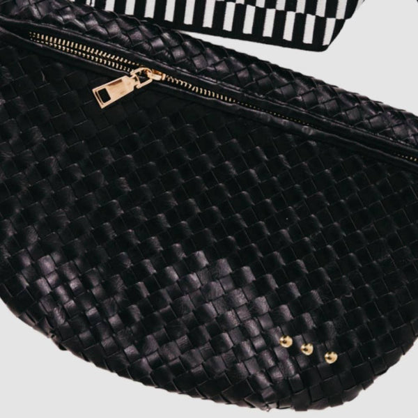 Westlyn Woven Bum Bag - Black