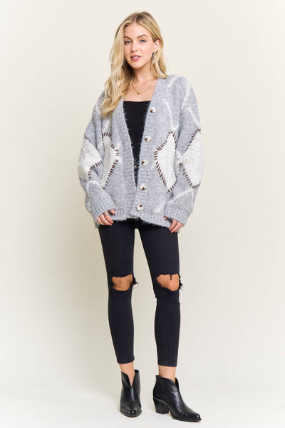 Rube Diamond Knit Cardigan