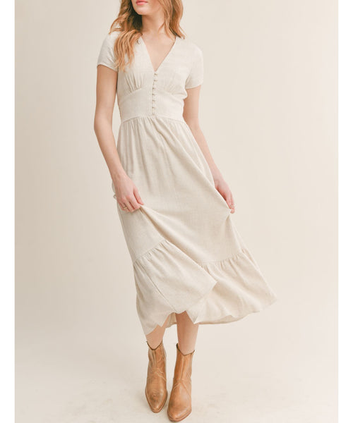 Whitley Linen Midi Dress