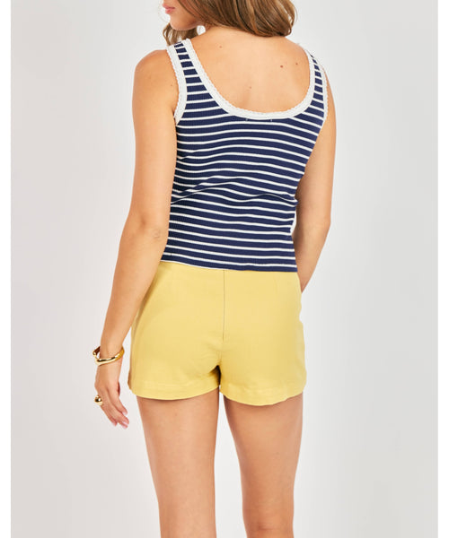 Throwback Stripe Tank Top - Navy