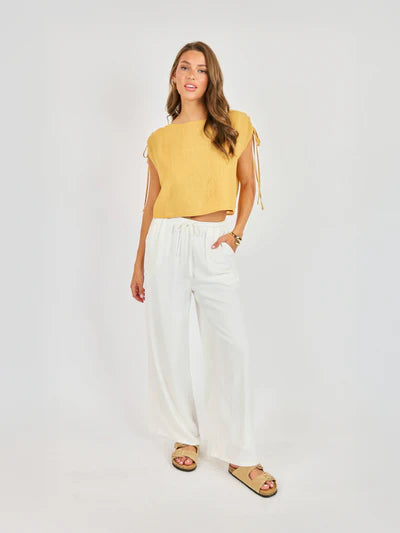 Sugared Elastic Waist Pants