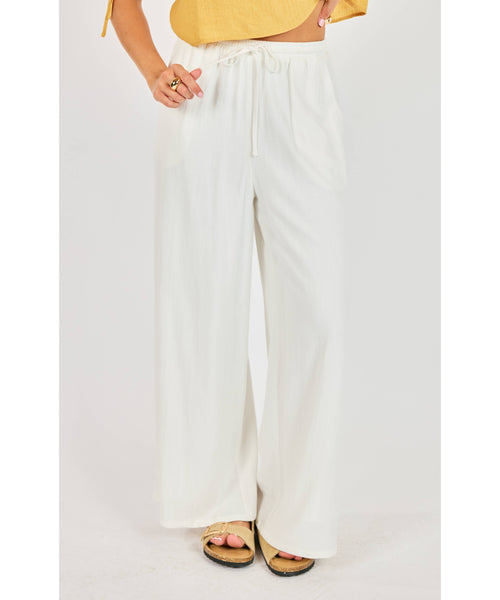 Sugared Elastic Waist Pants