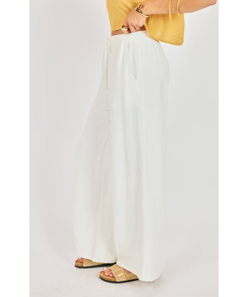 Sugared Elastic Waist Pants