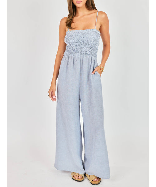 Sunkissed Smocked Jumpsuit